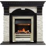 Каминокомплект Dublin - Венге / Сланец белый с очагом Cavendish