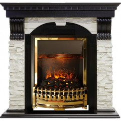 Каминокомплект Dublin - Венге / Сланец белый с очагом Atherton Каминокомплект Dublin - Венге / Сланец белый с очагом Atherton