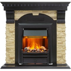 Каминокомплект Dublin - Венге / Сланец с очагом Brookline Black Каминокомплект Dublin - Венге / Сланец с очагом Brookline Black