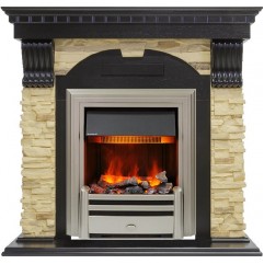 Каминокомплект Dublin - Венге / Сланец с очагом Chesford