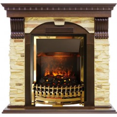 Каминокомплект Dublin - Темный дуб / Сланец с очагом Atherton Каминокомплект Dublin - Темный дуб / Сланец с очагом Atherton