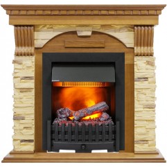 Каминокомплект Dublin - Дуб / Сланец с очагом Danville Black FB2 Каминокомплект Dublin - Дуб / Сланец с очагом Danville Black FB2