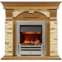 Каминокомплект Dublin -  Дуб / Сланец с очагом Chesford