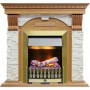 Каминокомплект Dublin - Дуб / Сланец белый с очагом Danville Antique Brass FB2 Каминокомплект Dublin - Дуб / Сланец белый с очагом Danville Antique Brass FB2