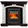 Каминокомплект Glasgow - Венге / Белый с очагом Brookline Black Каминокомплект Glasgow - Венге / Белый с очагом Brookline Black