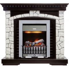 Каминокомплект Glasgow - Венге / Белый с очагом Danville Chrome FB2 Каминокомплект Glasgow - Венге / Белый с очагом Danville Chrome FB2