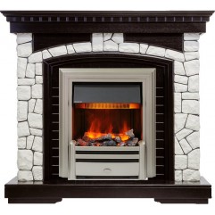 Каминокомплект Glasgow - Венге / Белый с очагом Chesford