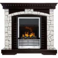 Каминокомплект Glasgow - Венге / Белый с очагом Flagstaff Каминокомплект Glasgow - Венге / Белый с очагом Flagstaff