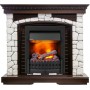 Каминокомплект Glasgow - Темный дуб / Белый с очагом Danville Black FB2