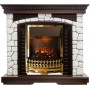 Каминокомплект Glasgow - Темный дуб / Белый с очагом Atherton Каминокомплект Glasgow - Темный дуб / Белый с очагом Atherton