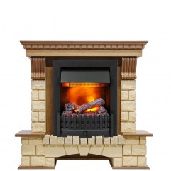 Каминокомплект Pierre Luxe - Дуб / Шампань (Высота 1050мм) с очагом Danville Black FB2 Каминокомплект Pierre Luxe - Дуб / Шампань (Высота 1050мм) с очагом Danville Black FB2