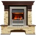 Каминокомплект Pierre Luxe - Темный дуб / Сланец (Высота 1005мм) с очагом Chesford