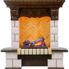 Каминокомплект Pierre Luxe угловой - Темный дуб / Шампань (Высота 975мм) с очагом Cassette 400 NH Каминокомплект Pierre Luxe угловой - Темный дуб / Шампань (Высота 975мм) с очагом Cassette 400 NH