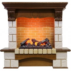 Каминокомплект Pierre Luxe - Дуб / Шампань (Высота 1035мм) с очагом Cassette 600 NH Каминокомплект Pierre Luxe - Дуб / Шампань (Высота 1035мм) с очагом Cassette 600 NH