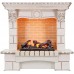 Каминокомплект Pierre Luxe угловой - Слоновая кость / Шампань с очагом Cassette 600 NH