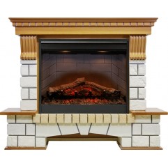 Каминокомплект Pierre Luxe - Дуб / Белый с очагом Symphony 26'' DF2608-INT Каминокомплект Pierre Luxe - Дуб / Белый с очагом Symphony 26'' DF2608-INT