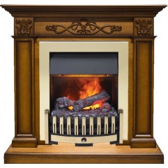 Каминокомплект Verona - Дуб антик с очагом Danville Brass FB2 Каминокомплект Verona - Дуб антик с очагом Danville Brass FB2