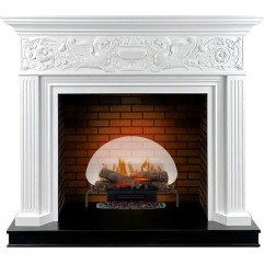 Каминокомплект Palace - Белый с черным с очагом Revillusion RLG25 Каминокомплект Palace - Белый с черным с очагом Revillusion RLG25