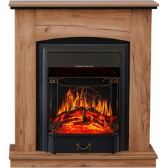 Каминокомплект Barcelona - Дуб табачный с очагом Majestic FX Black Каминокомплект Barcelona - Дуб табачный с очагом Majestic FX Black