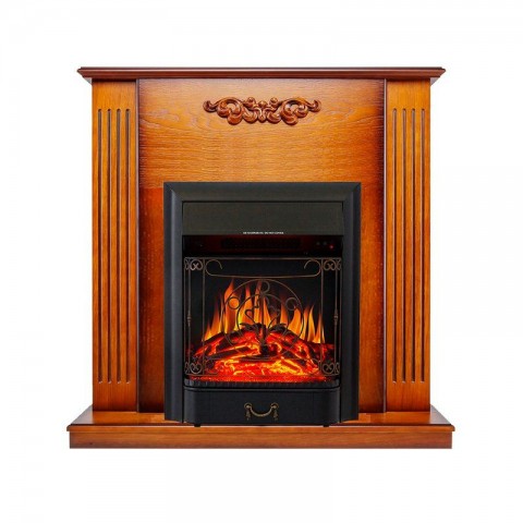 Каминокомплект Lumsden-Дуб антик с очагом Majestic FX Black